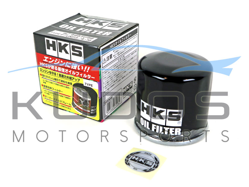 Oil Filter - HKS (Type 7, D68 X H65 / UNF3/4-16) for Nissan CA/FJ/RB/SR (S13)/VG