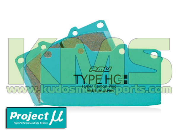 Brake Pad Set, Front - Project Mu Type HC+ (F206) to suit Nissan Skyline R32 GTR V-Spec / V-Spec II, R33 GTR & R34 GTR (Brembo 4-Pot Calipers)