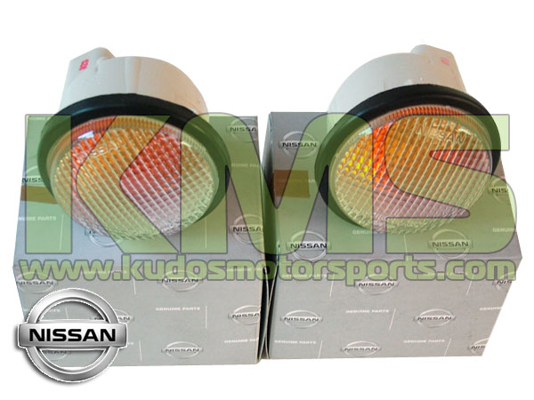 Front Indicator Set (Clear) to suit Nissan Skyline R33 GTR