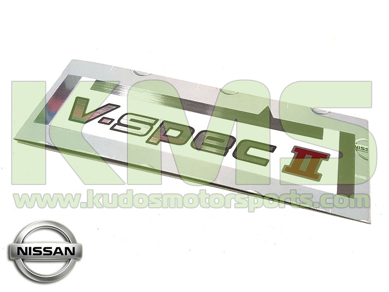 Sticker "V-Spec II" (Boot Lid) to suit Nissan Skyline R34 GTR V-Spec II