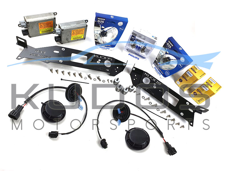 Headlight Instillation / Retrofit Kit (HID / Xenon) to suit Nissan Skyline R33 GTR - Factory Series 3