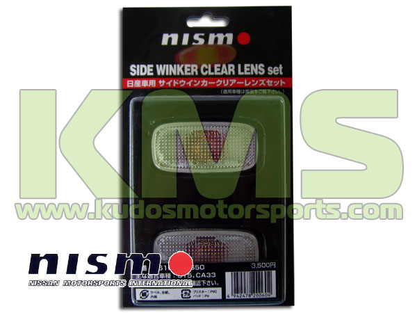 Nismo Side Indicator Set - Clear to suit Nissan 200SX S15 &  & Skyline R34 (08/2000 - On)