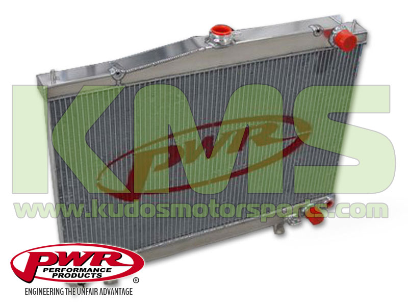 PWR Radiator (42mm Aluminium) to suit Nissan Skyline R33 (All), R34 25GT-T & Stagea AWC34 260RS & WC34 RS-Four S - 5spd M/T Only