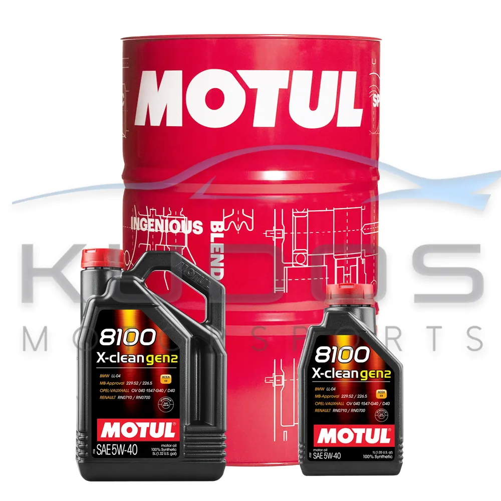 Motul 8100-X-CLEAN-GEN2-5W40: 8100 X-clean gen2 Engine Oils