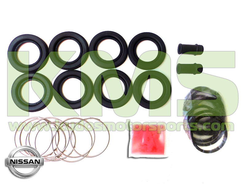 Brake Caliper Seal Kit, Front End to suit Nissan 300ZX Z32 & Skyline R32 GTR / GTS-4 / GTS-t, R33 GTS25-t & R34 25GT-t / GT-V - Sumitomo 4-Pot Calipers