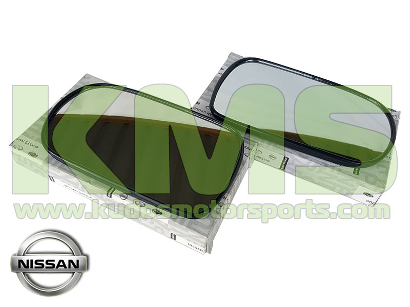 Side Mirror Glass Set (2-Piece) to suit Nissan 180SX R(P)S13, 300ZX Z32, Silvia (P)S13 & Skyline R32