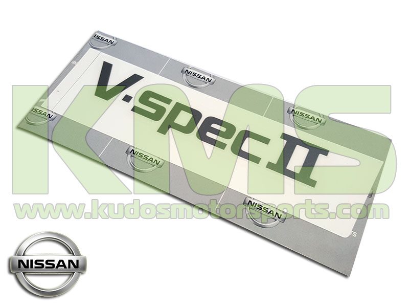 Sticker "V-Spec II" (Boot Lid) to suit Nissan Skyline R32 GTR V-Spec II