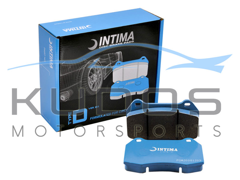 Intima Brake Pad Set (Type-D V2.0, Front) to suit Nissan 200SX S14, S15, 300ZX Z32, Skyline R32 GTR / GTS-4 / GTS-t, R33 GTS25-t & R34 25GT-t / GT-V (Sumitomo 4-Pot Calipers)