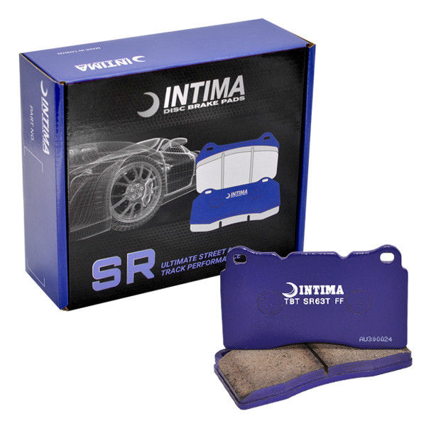 Intima Brake Pad Set (SR, Front) to suit Nissan 200SX S14, S15, 300ZX Z32, Skyline R32 GTR / GTS-4 / GTS-t, R33 GTS25-t & R34 25GT-t / GT-V (Sumitomo 4-Pot Calipers)