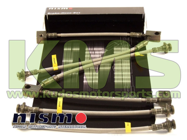Nismo Braided Brake Line Kit to suit Nissan Skyline R34 25GT-t / GT-V